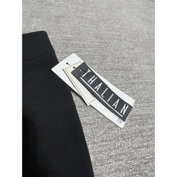 Thalian Women's Black Skirt Size 6 Pencil Pleated Hem Long Dress - Picture 2 of 12